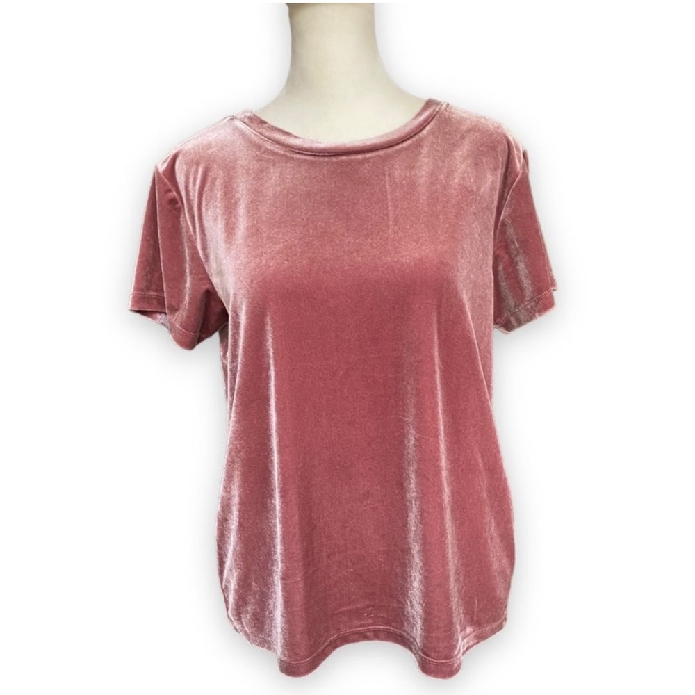 Abercrombie & Fitch Dusty Rose Velvet Tee